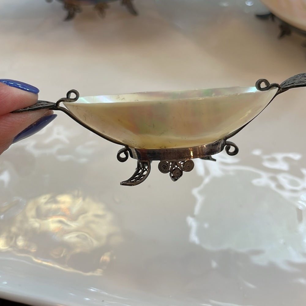 19th century antique Russian caviar dishes(4 total) - Picture 3 of 10